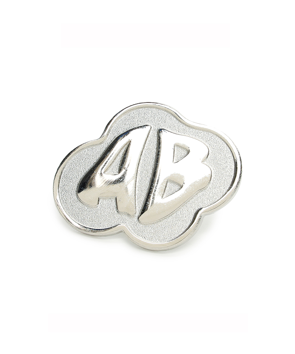 AB RED MOSS BROOCH (SILVER)